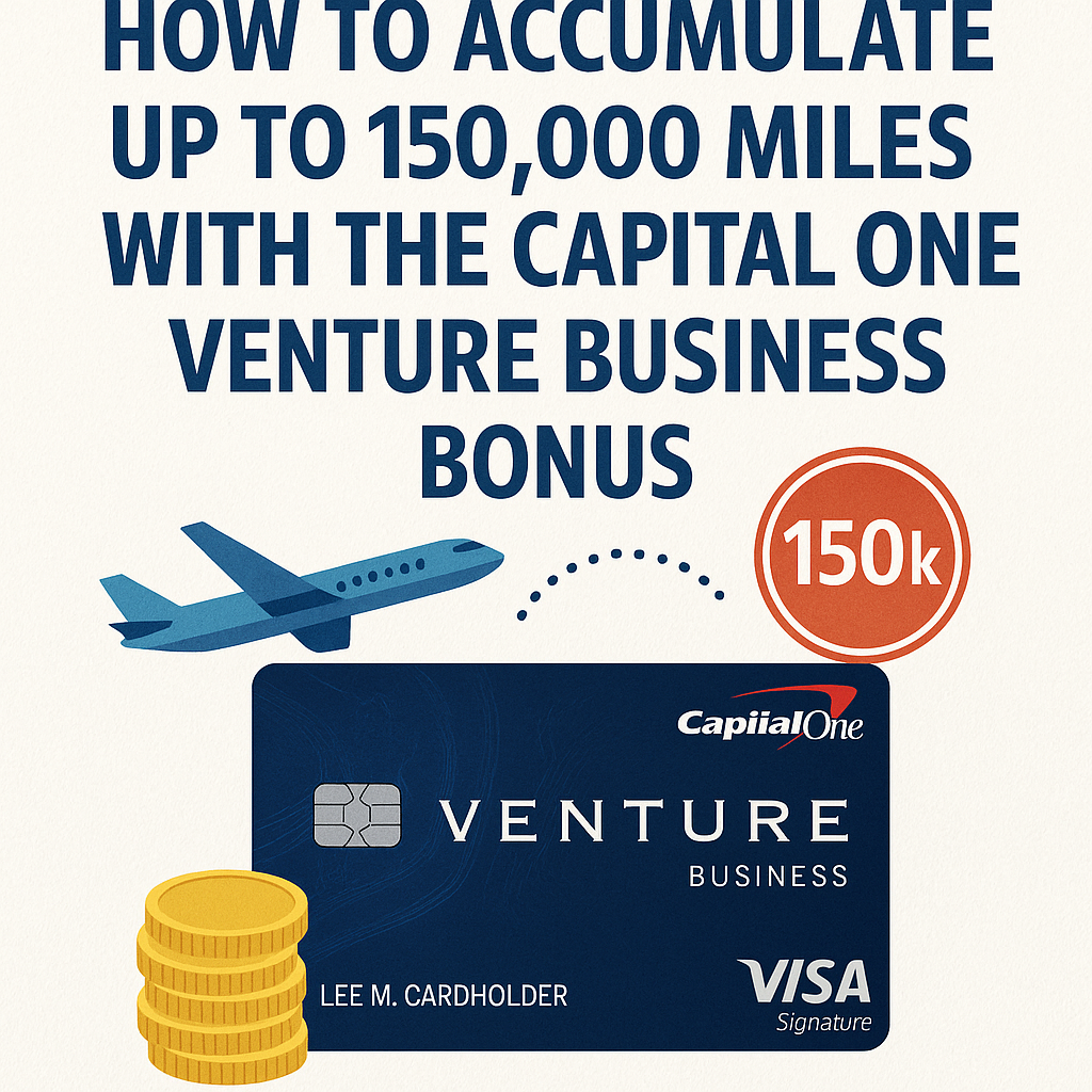 How to Accumulate Up to 150,000 Miles with the Capital One Venture Business Bonus