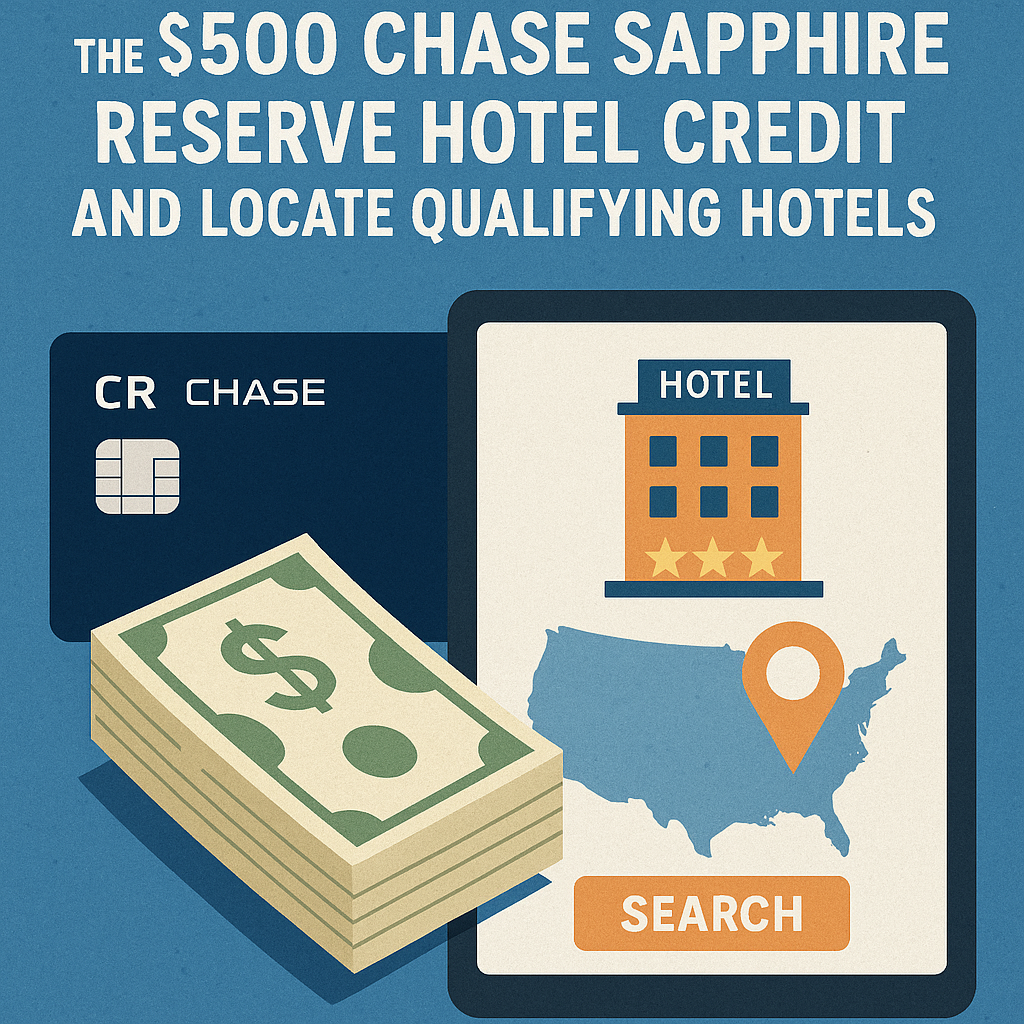 How to Utilize the $500 Chase Sapphire Reserve Hotel Credit and Locate Qualifying Hotels