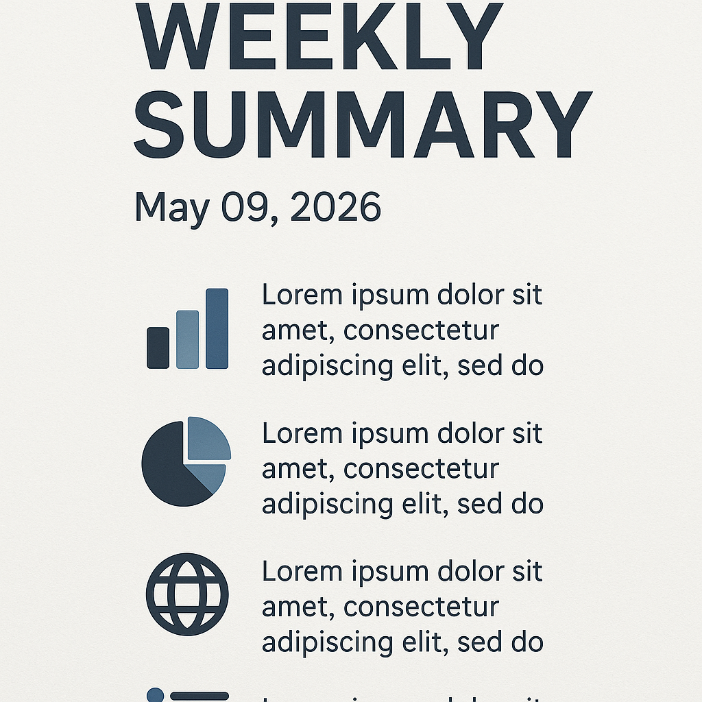 Informative Weekly Summary for May 09, 2026