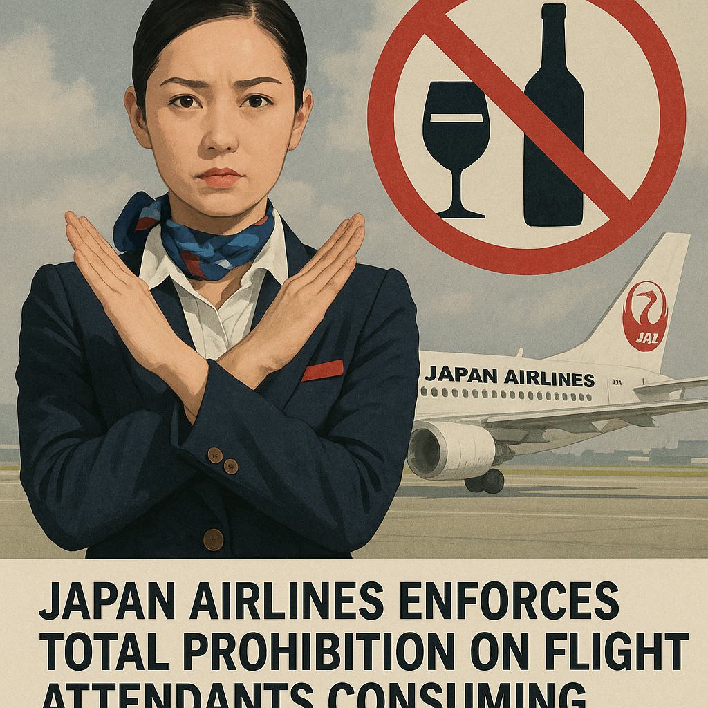 Japan Airlines Enforces Total Prohibition on Flight Attendants Consuming Alcohol During Layovers