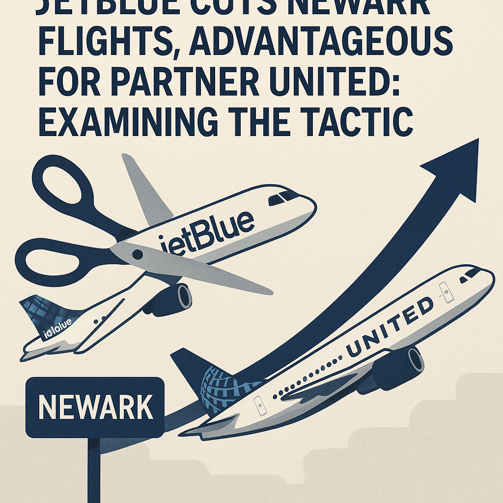 JetBlue Cuts Newark Flights, Advantageous for Partner United: Examining the Tactic