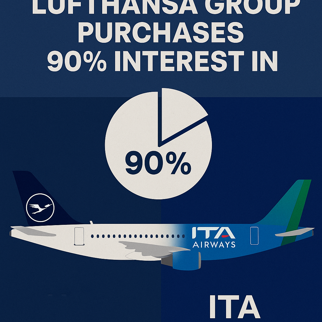 Lufthansa Group Purchases 90% Interest in ITA Airways