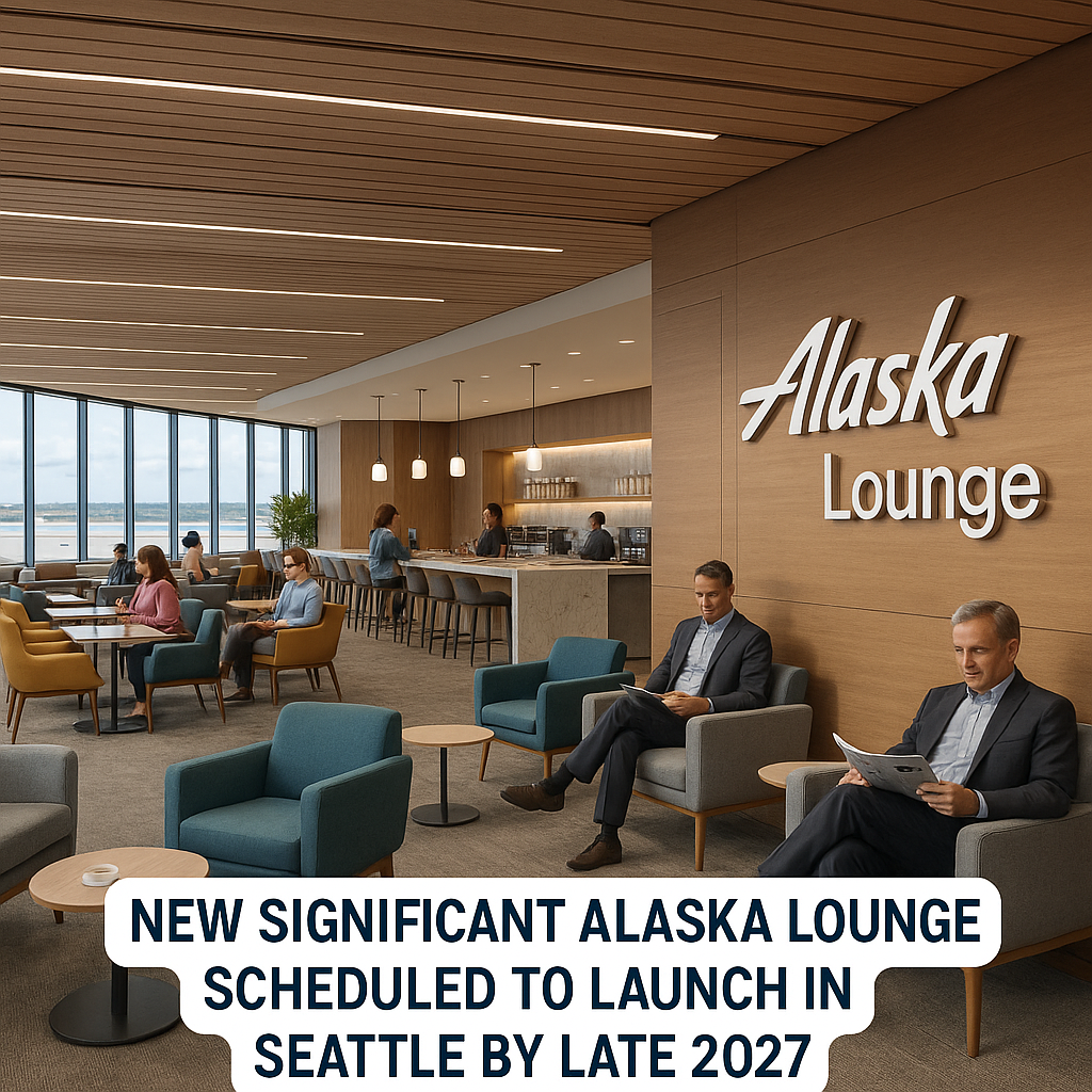 New Significant Alaska Lounge Scheduled to Launch in Seattle by Late 2027