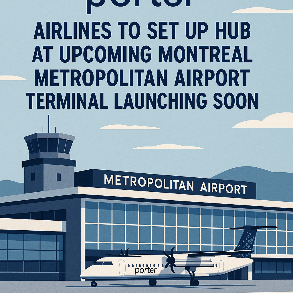 Porter Airlines to Set Up Hub at Upcoming Montreal Metropolitan Airport Terminal Launching Soon