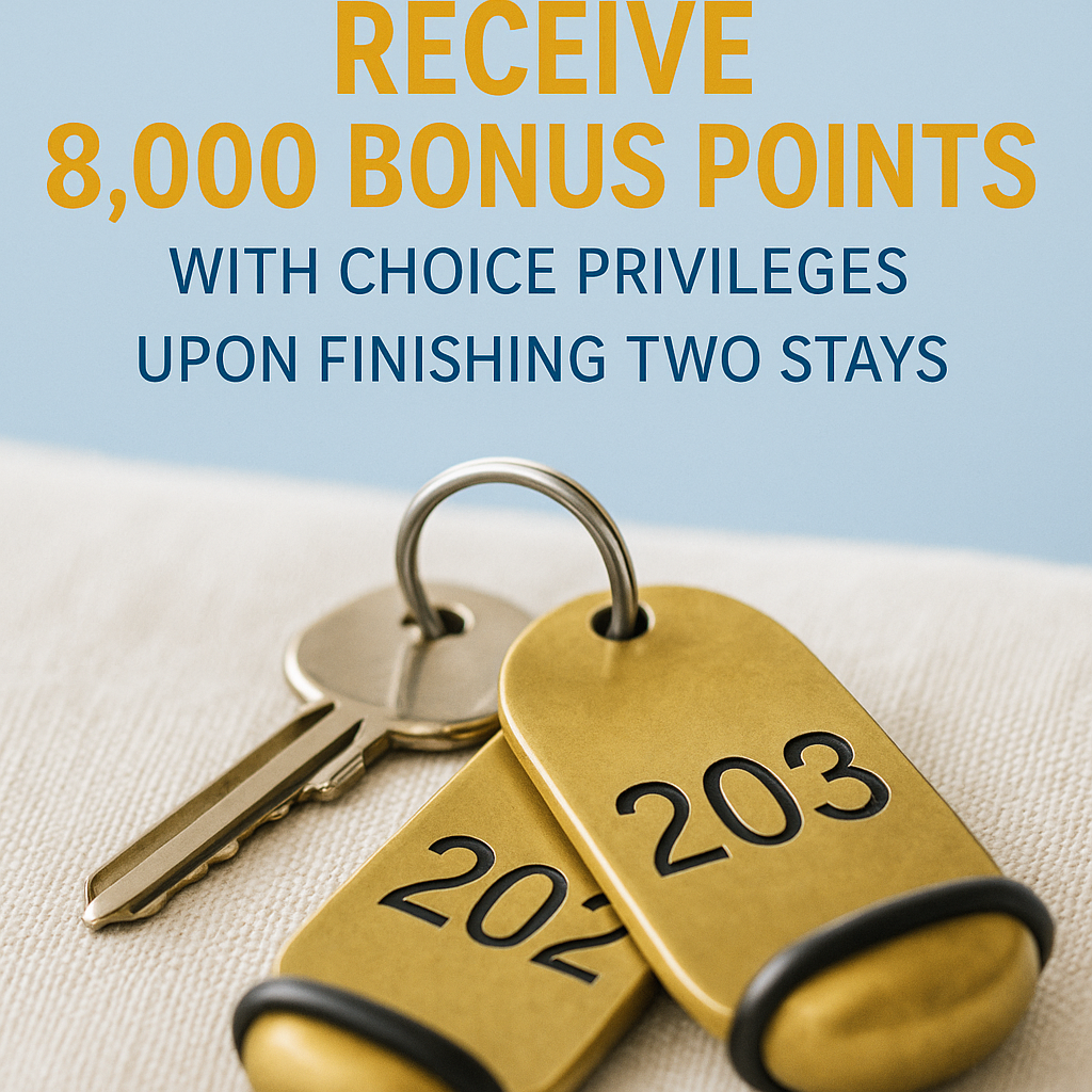 Receive 8,000 Bonus Points with Choice Privileges Upon Finishing Two Stays