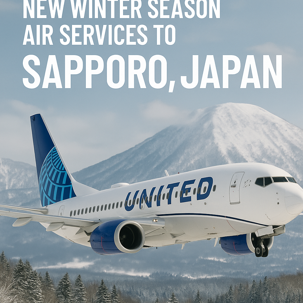 United Airlines Unveils New Winter Season Air Services to Sapporo, Japan