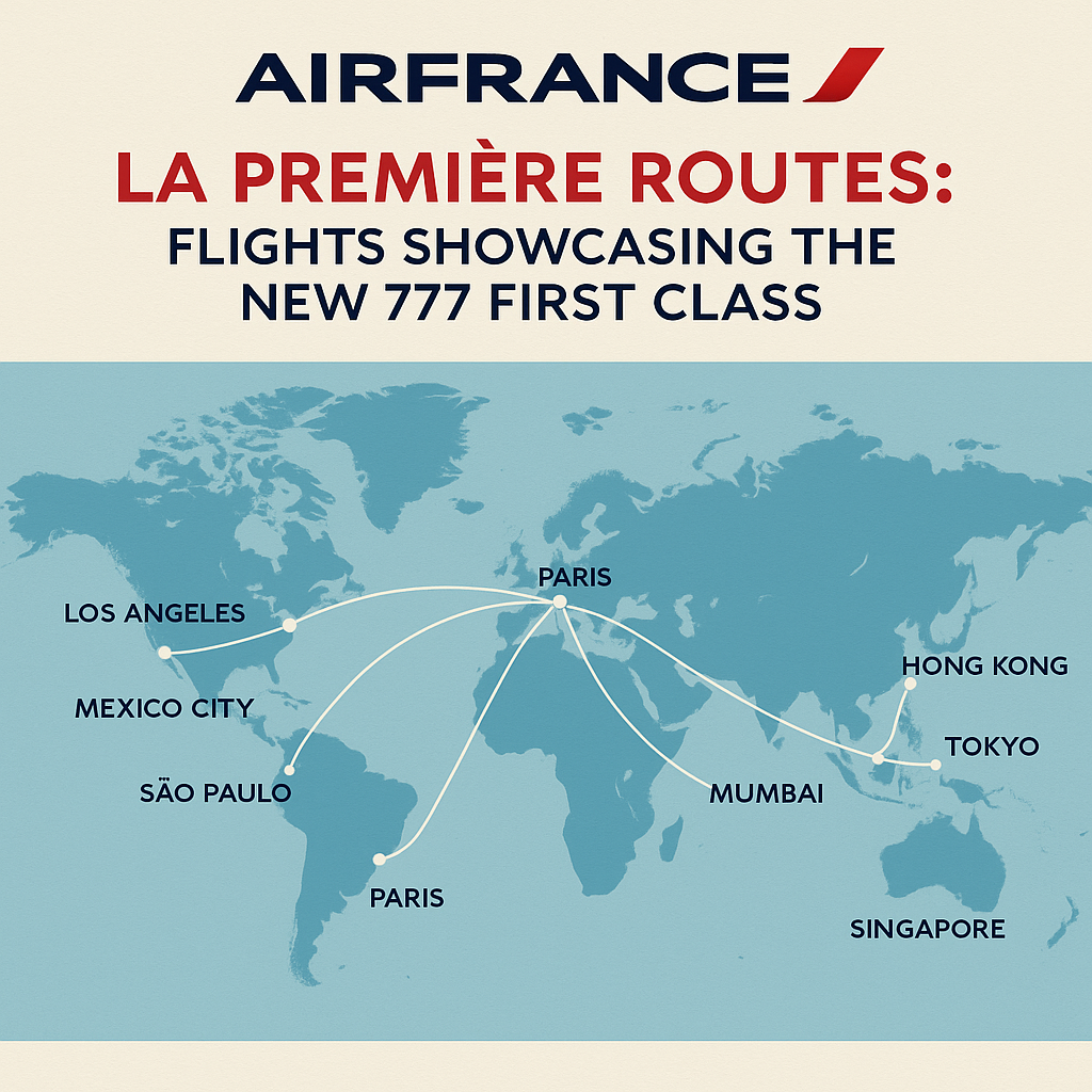 Air France La Premiere Routes: Flights Showcasing the New 777 First Class