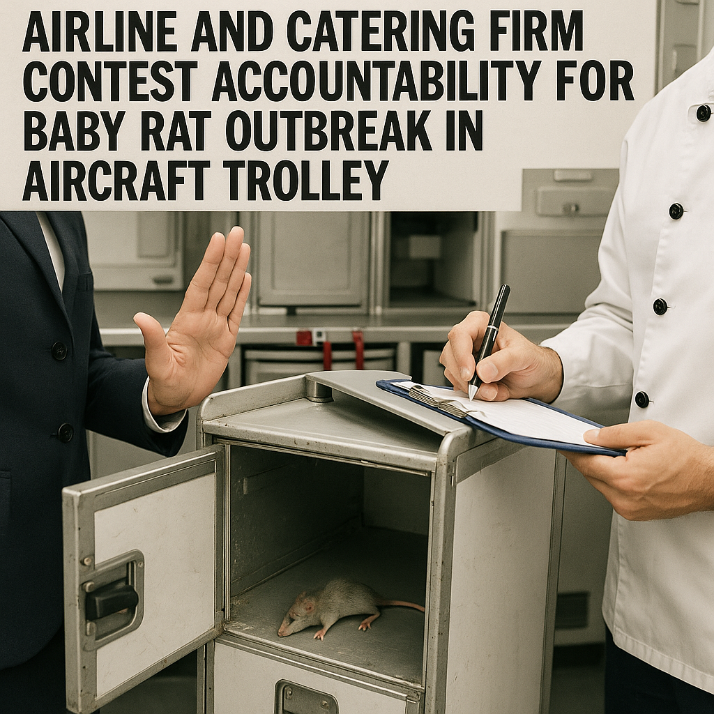 Airline and Catering Firm Contest Accountability for Baby Rat Outbreak in Aircraft Trolley