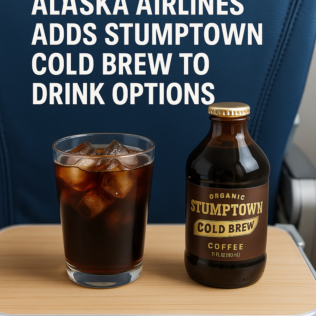 Alaska Airlines Adds Stumptown Cold Brew to Drink Options