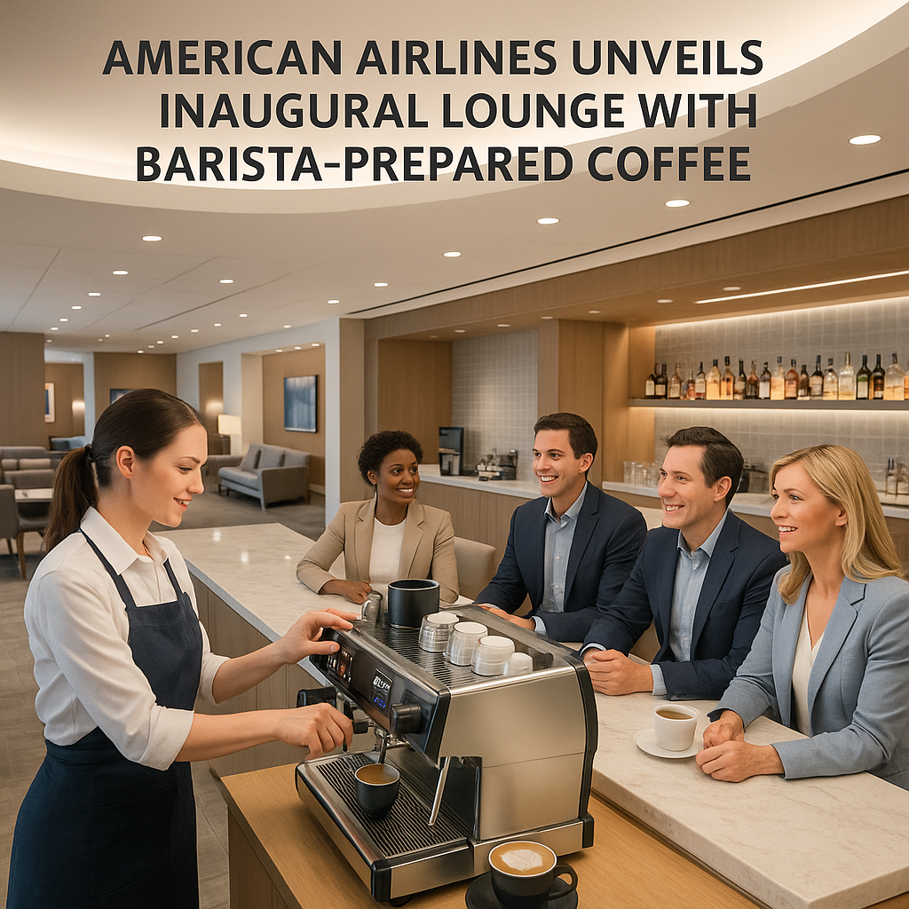 American Airlines Unveils Inaugural Lounge with Barista-Prepared Coffee