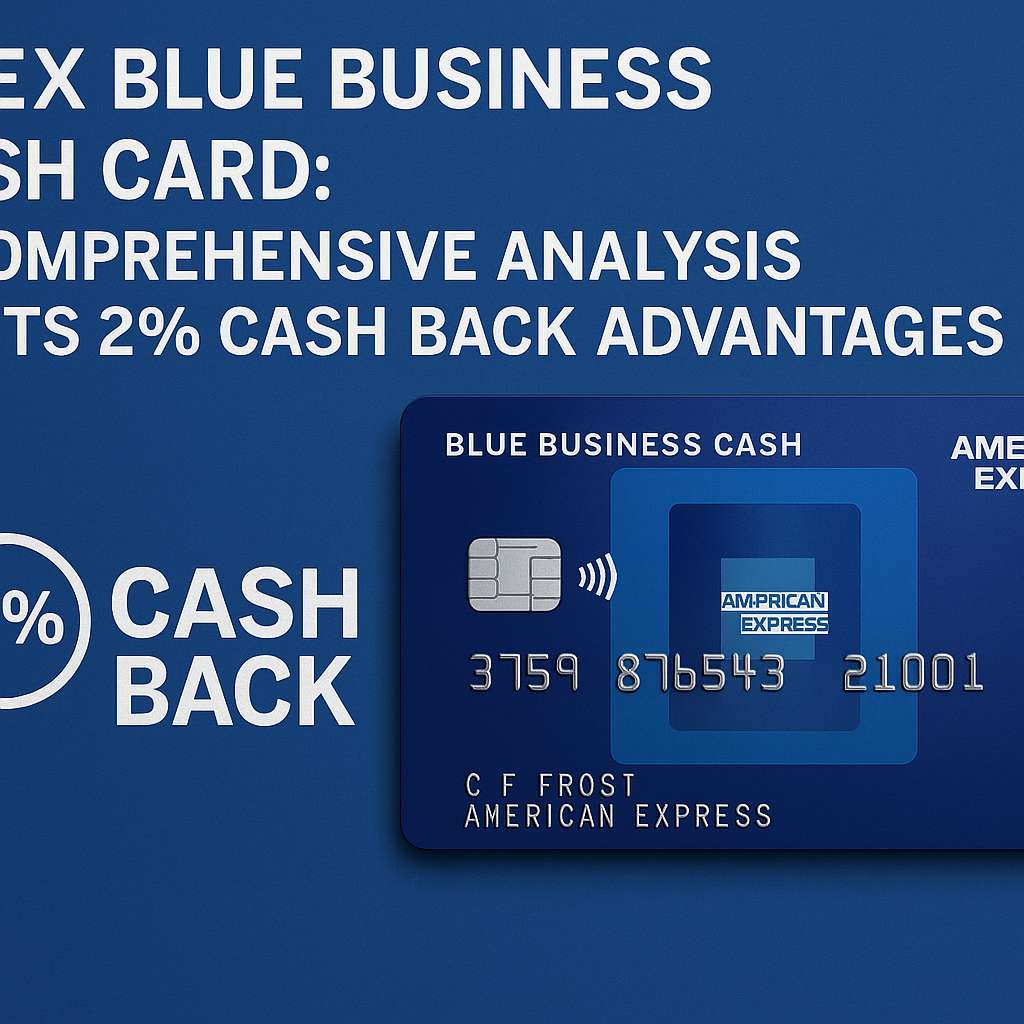 Amex Blue Business Cash Card: A Comprehensive Analysis of Its 2% Cash Back Advantages