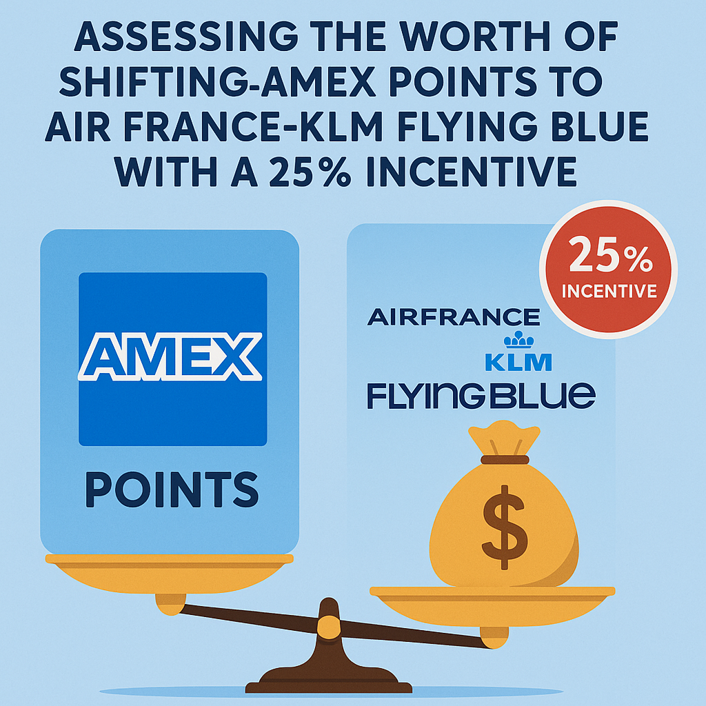 Assessing the Worth of Shifting Amex Points to Air France-KLM Flying Blue with a 25% Incentive