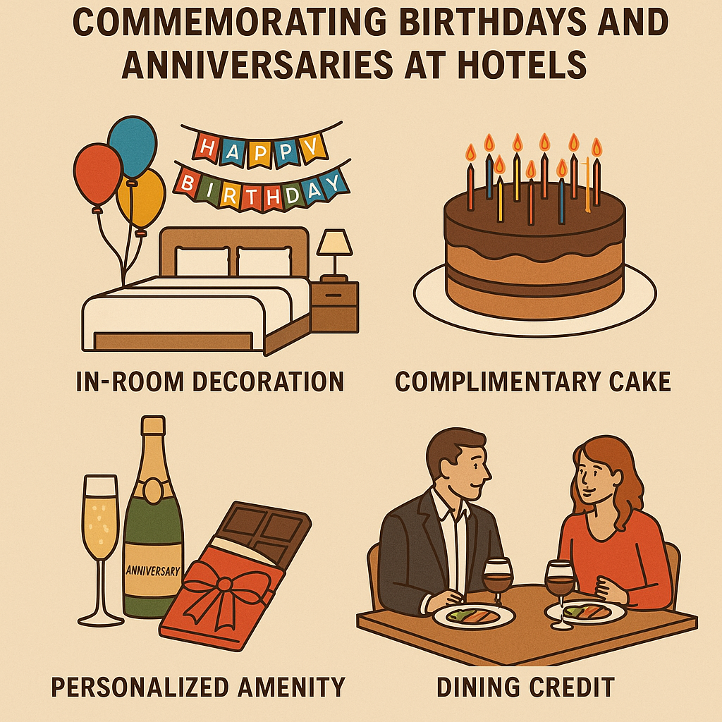 Authentic Options for Visitors Commemorating Birthdays and Anniversaries at Hotels