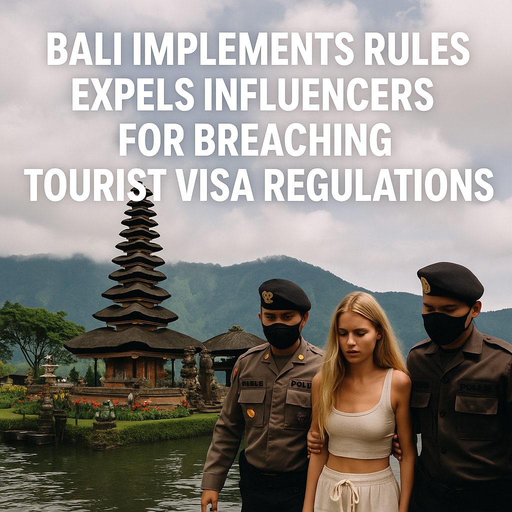 Bali Implements Rules, Expels Influencers for Breaching Tourist Visa Regulations