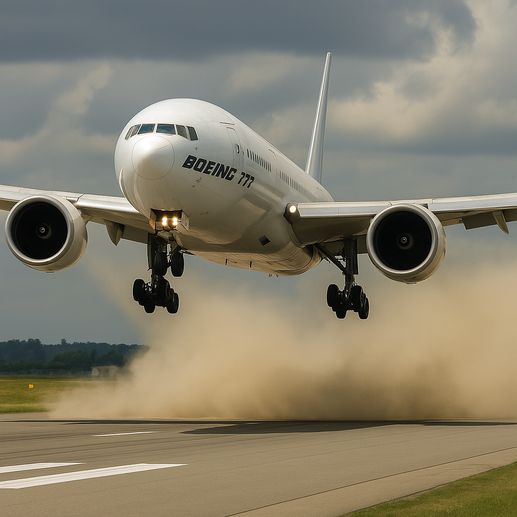 Boeing 777 Performs Risky Low Pass, Nearly Leading to Disaster
