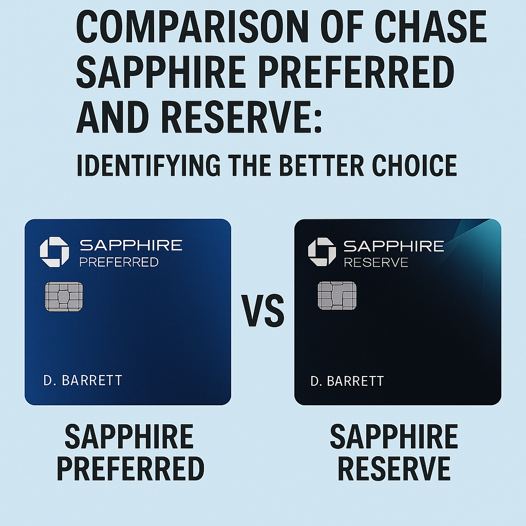 Comparison of Chase Sapphire Preferred and Reserve: Identifying the Better Choice