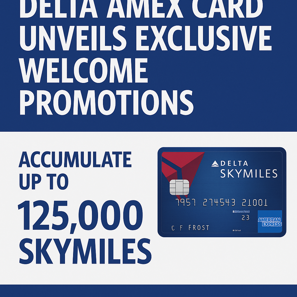 Delta Amex Card Unveils Exclusive Welcome Promotions: Accumulate Up to 125,000 SkyMiles