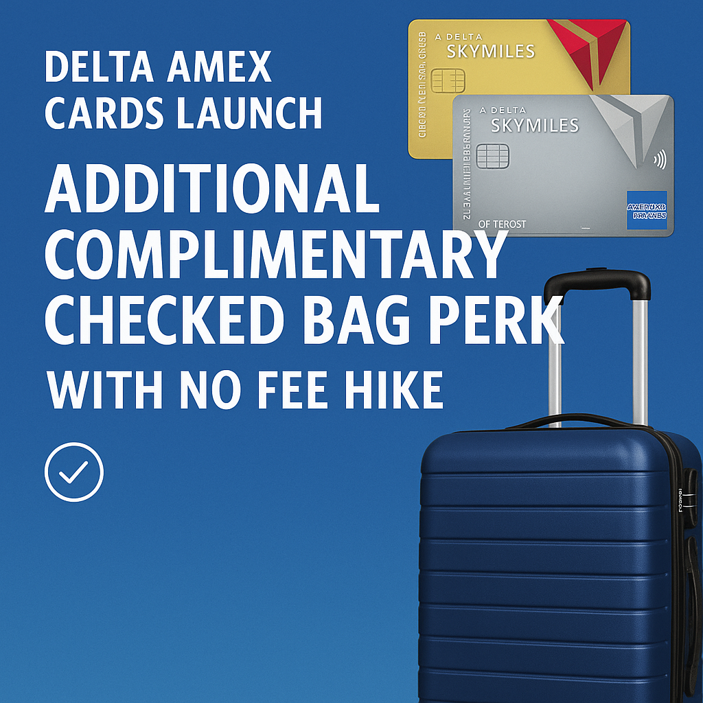 Delta Amex Cards Launch Additional Complimentary Checked Bag Perk with No Fee Hike