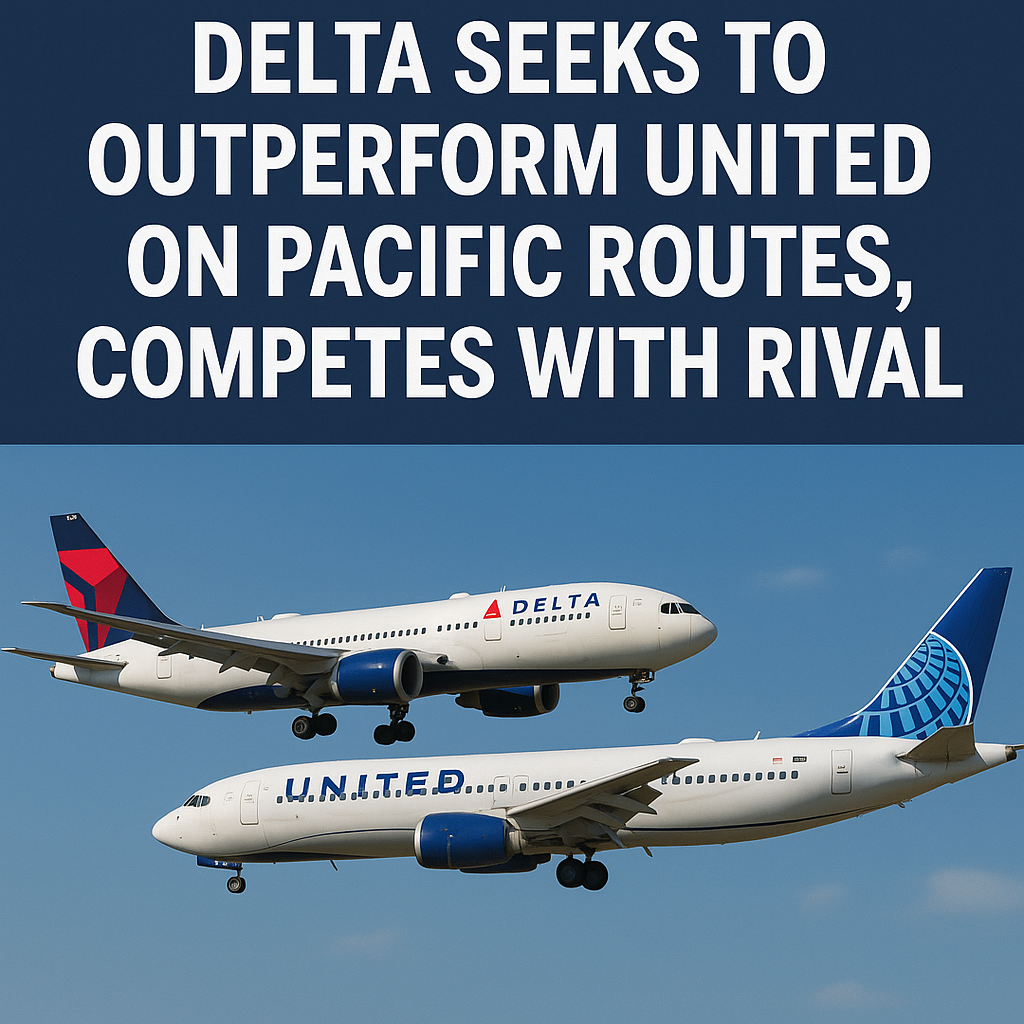Delta Seeks to Outperform United on Pacific Routes, Competes with Rival