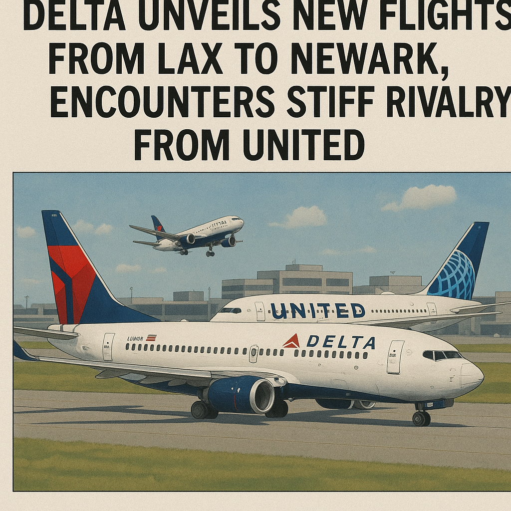 Delta Unveils New Flights from LAX to Newark, Encounters Stiff Rivalry from United