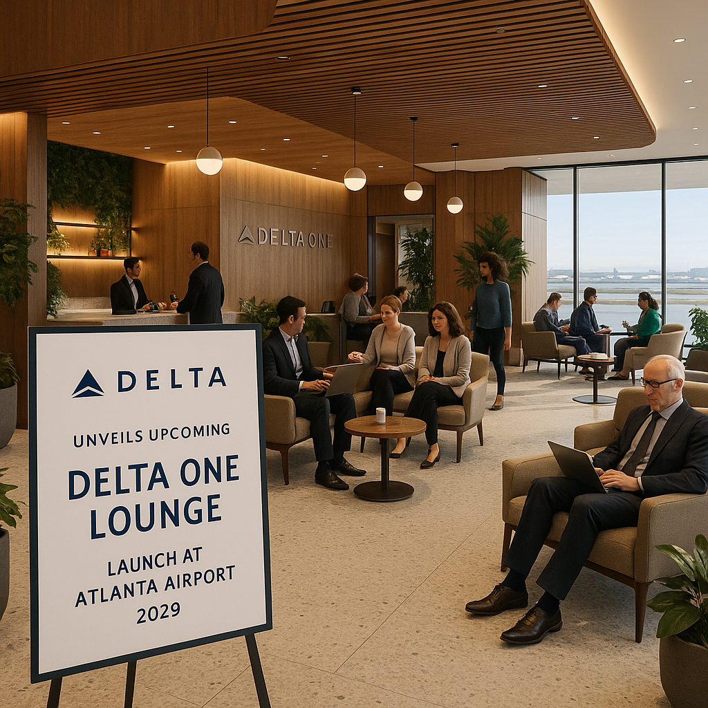 Delta Unveils Upcoming Delta One Lounge Launch at Atlanta Airport in 2029