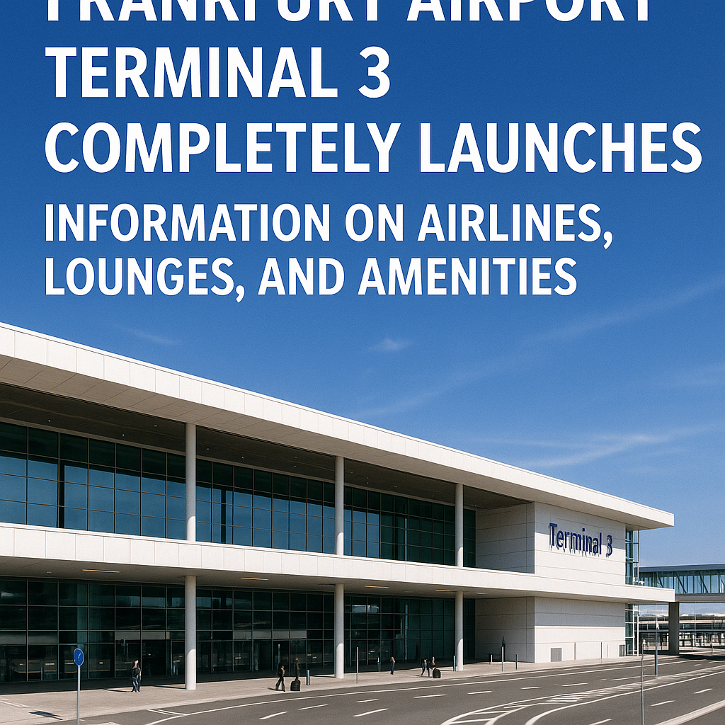 Frankfurt Airport Terminal 3 Completely Launches: Information on Airlines, Lounges, and Amenities