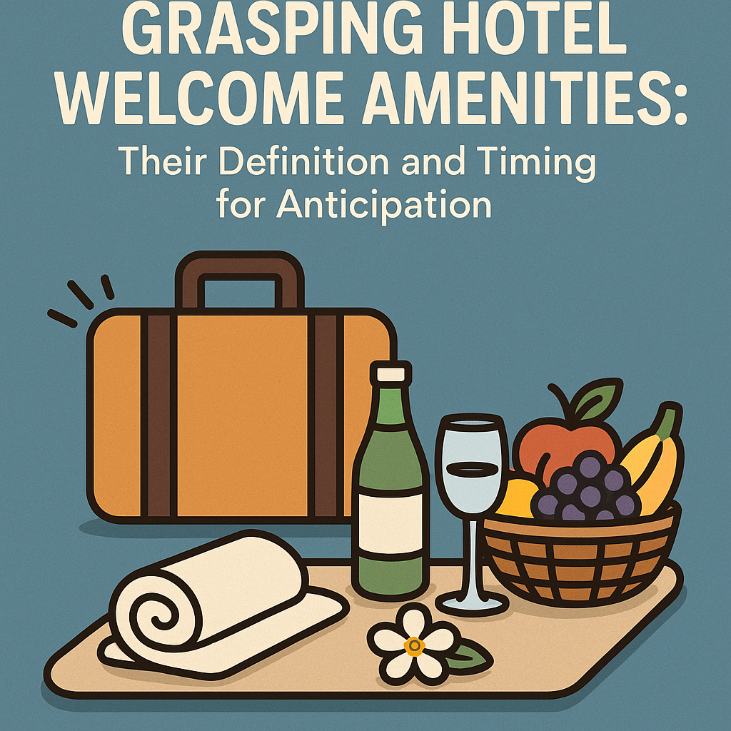 Grasping Hotel Welcome Amenities: Their Definition and Timing for Anticipation