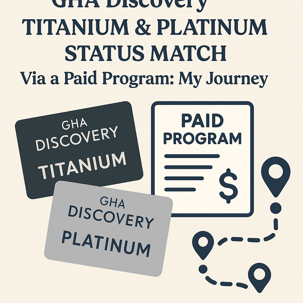 How I Obtained GHA Discovery Titanium & Platinum Status Match Via a Paid Program: My Journey