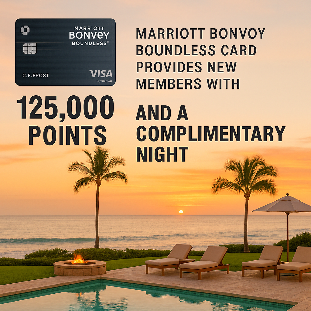 Marriott Bonvoy Boundless Card Provides New Members with 125,000 Points and a Complimentary Night