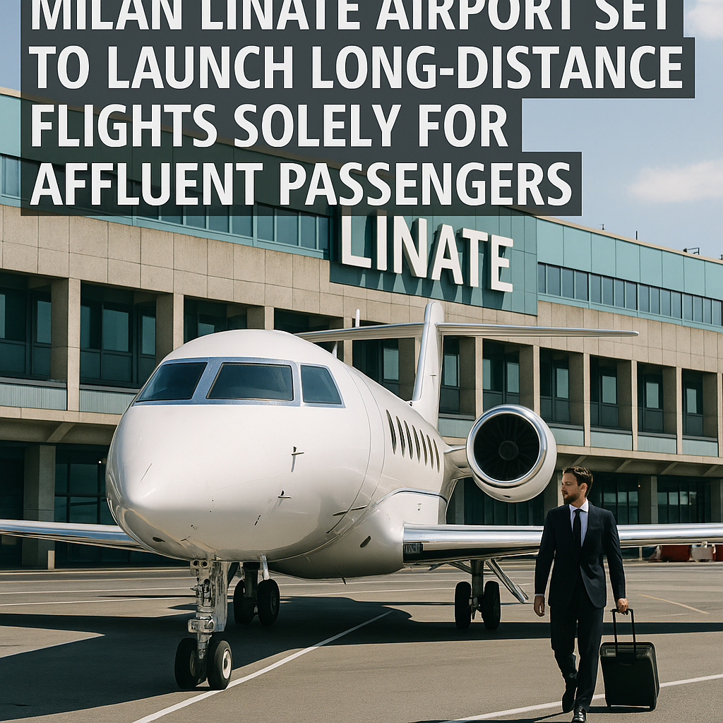 Milan Linate Airport Set to Launch Long-Distance Flights Solely for Affluent Passengers