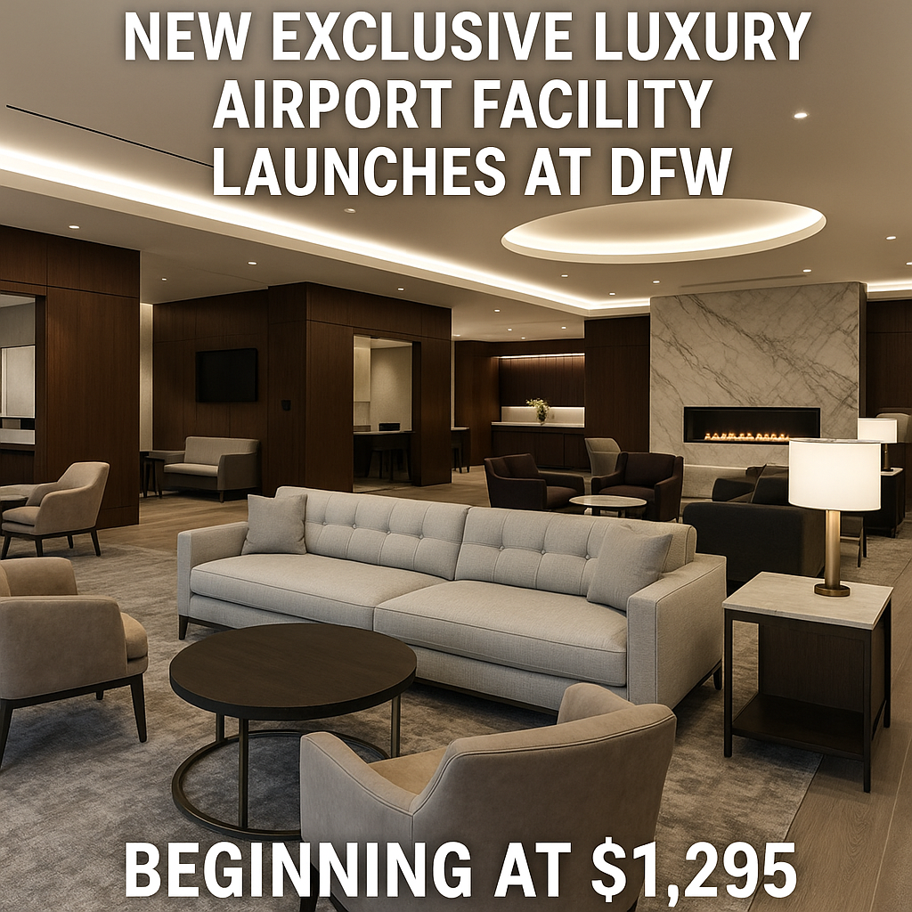 New Exclusive Luxury Airport Facility Launches at DFW Beginning at $1,295