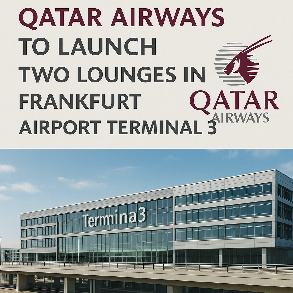 Qatar Airways to Launch Two Lounges in Frankfurt Airport Terminal 3