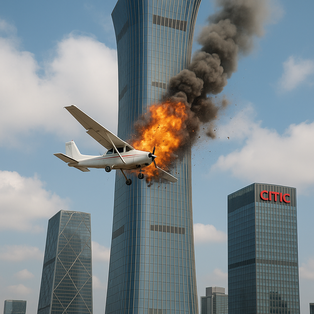 Small Aircraft Crashes into Beijing’s Highest Skyscraper