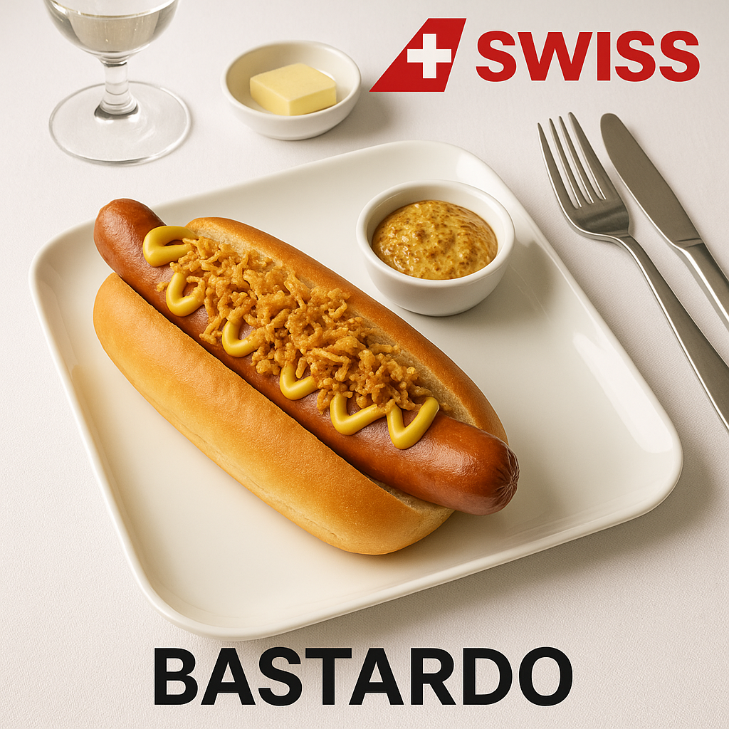 SWISS Airlines Unveils “Bastardo” Hot Dog in First Class Dining Menu