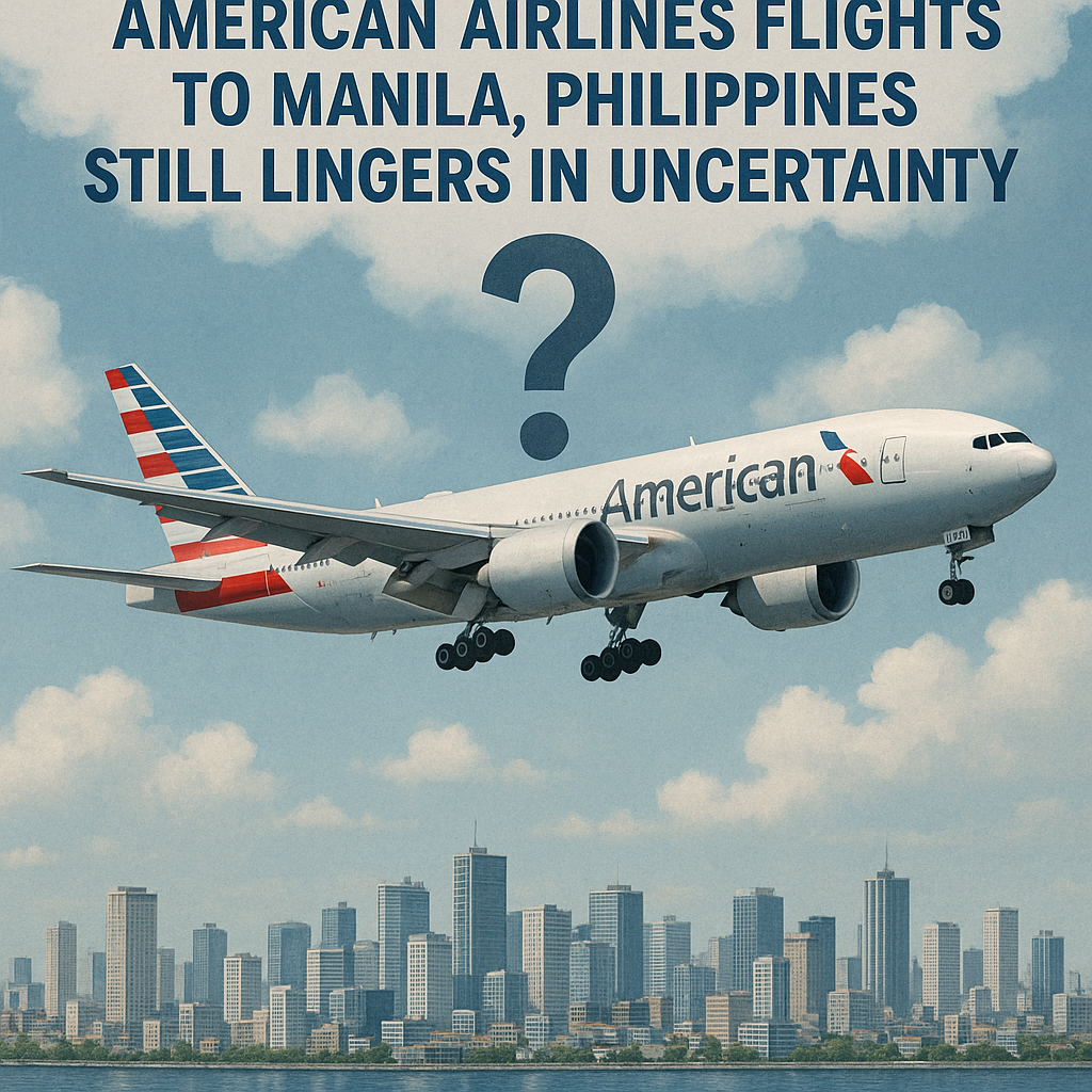 The Prospective Introduction of American Airlines Flights to Manila, Philippines Still Lingers in Uncertainty