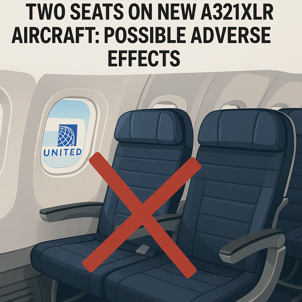 United Airlines Might Limit Two Seats on New A321XLR Aircraft: Possible Adverse Effects
