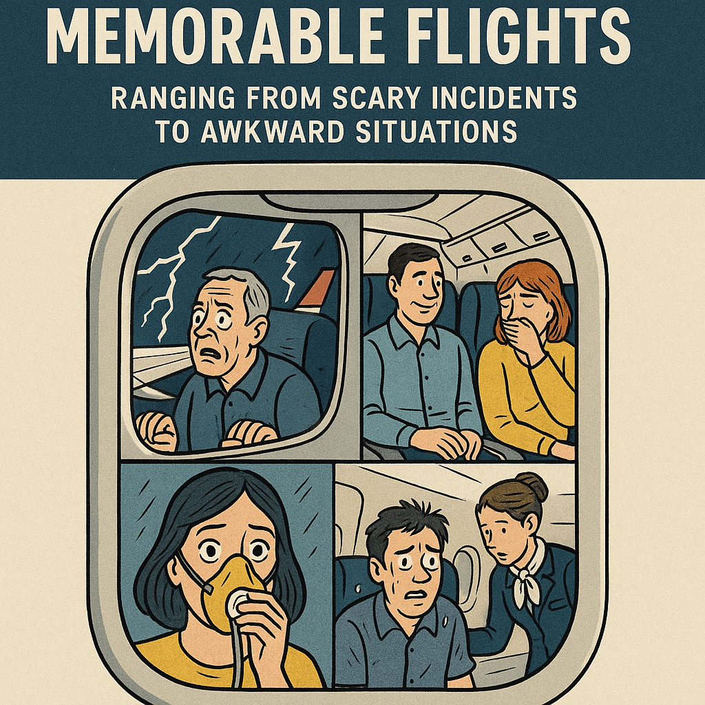 A Comprehensive Narrative of My Most Memorable Flights: Ranging from Scary Incidents to Awkward Situations