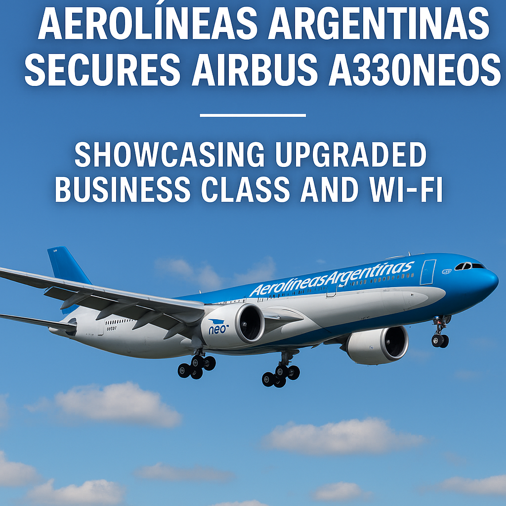 Aerolineas Argentinas secures Airbus A330neos showcasing upgraded Business Class and Wi-Fi