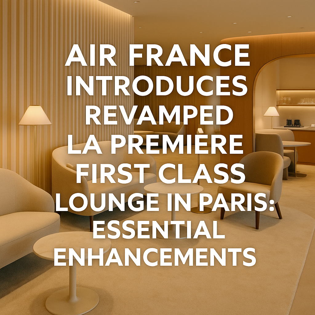 Air France Introduces Revamped La Premiere First Class Lounge in Paris: Essential Enhancements