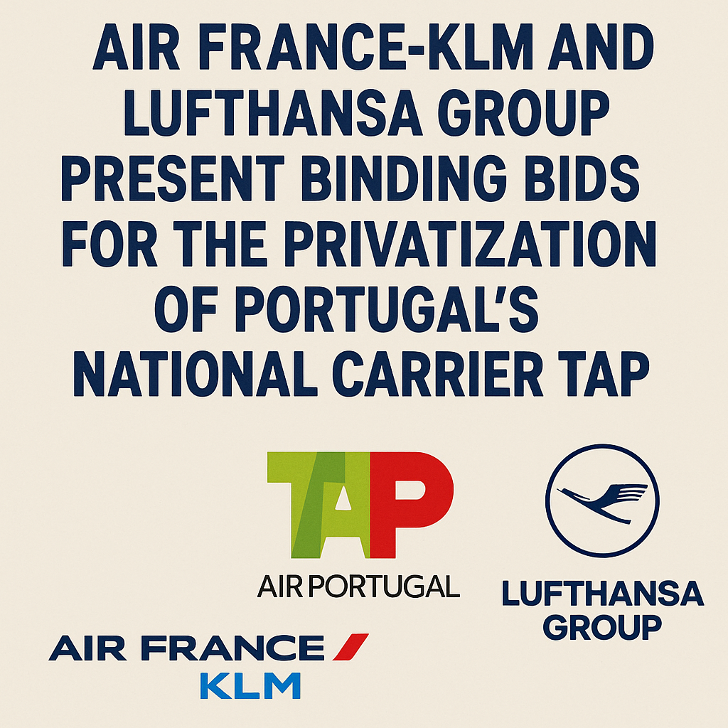 Air France-KLM and Lufthansa Group Present Binding Bids for the Privatization of Portugal’s National Carrier TAP