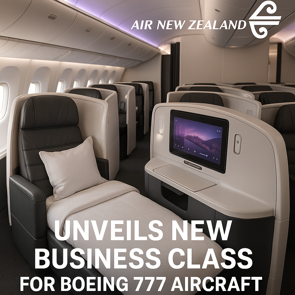 Air New Zealand Unveils New Business Class for Boeing 777 Aircraft