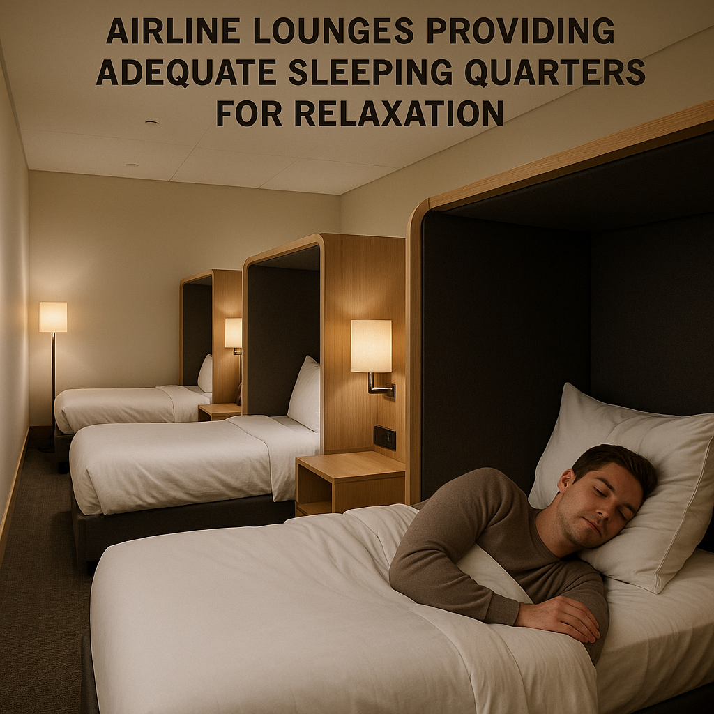 Airline Lounges Providing Adequate Sleeping Quarters for Relaxation