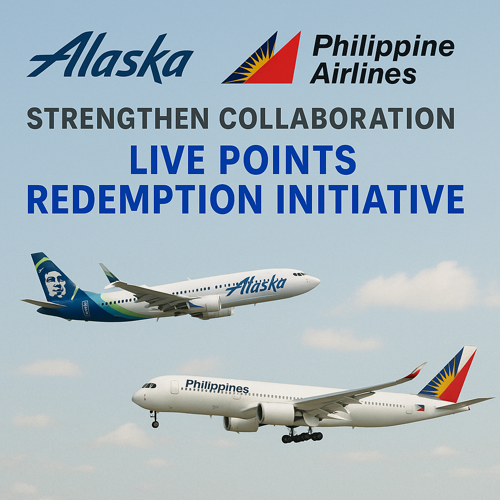 Alaska and Philippine Airlines Strengthen Collaboration with Live Points Redemption Initiative