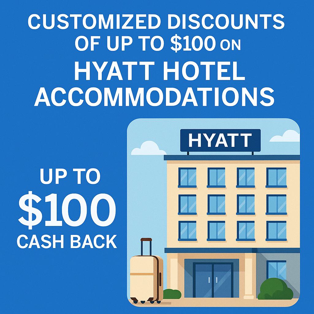 Amex Offers: Customized Discounts of Up to $100 on Hyatt Hotel Accommodations