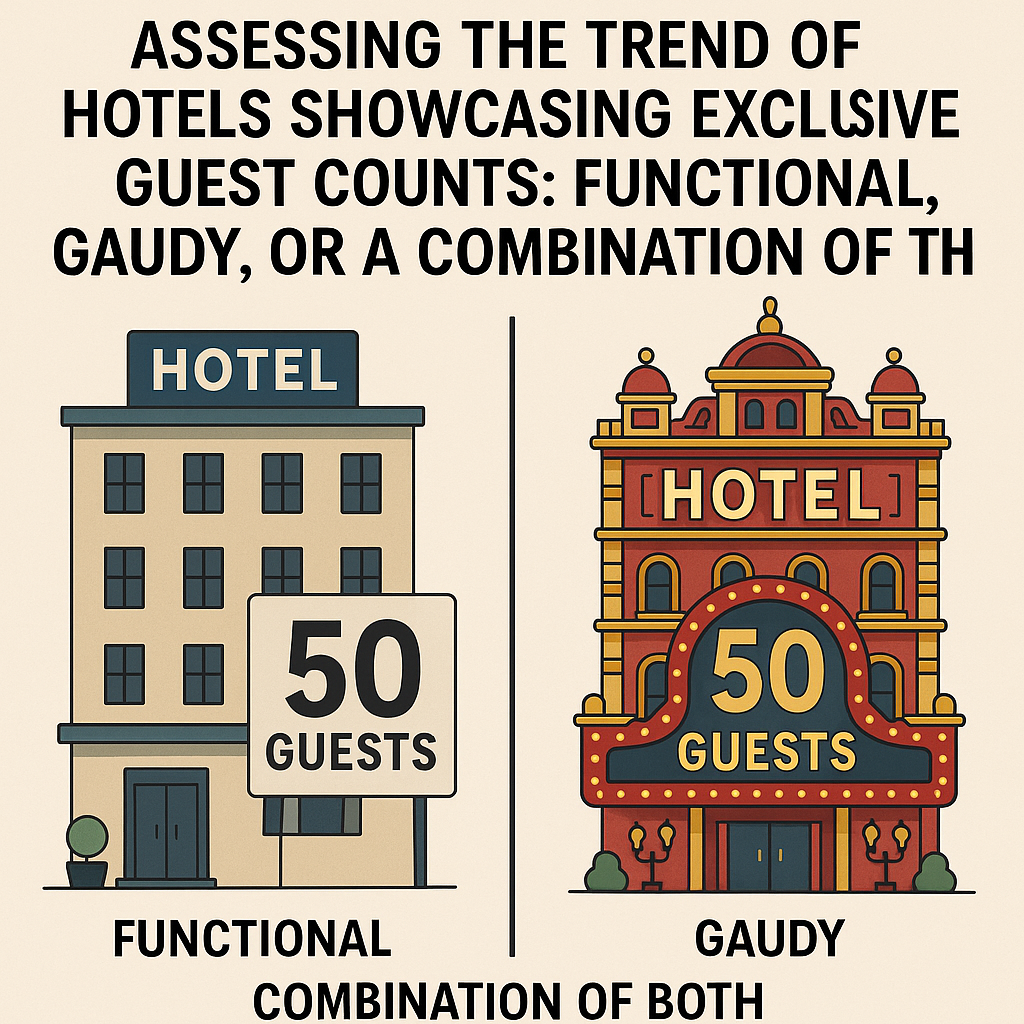 Assessing the Trend of Hotels Showcasing Exclusive Guest Counts: Functional, Gaudy, or a Combination of Both?