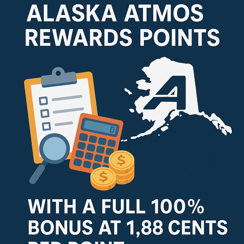 Assessing the Worth of Acquiring Alaska Atmos Rewards Points with a Full 100% Bonus at 1.88 Cents per Point