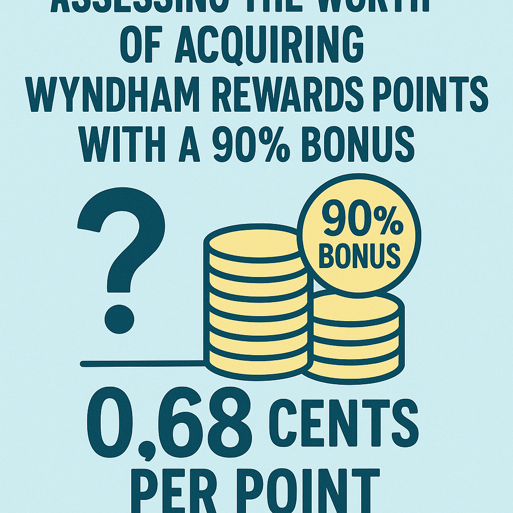 Assessing the Worth of Acquiring Wyndham Rewards Points with a 90% Bonus at 0.68 Cents Per Point