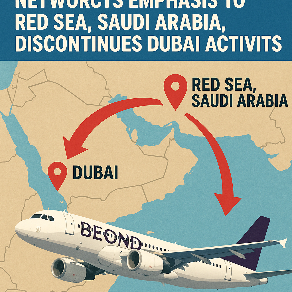 Beond Airlines Redirects Network Emphasis to Red Sea, Saudi Arabia, Discontinues Dubai Activities