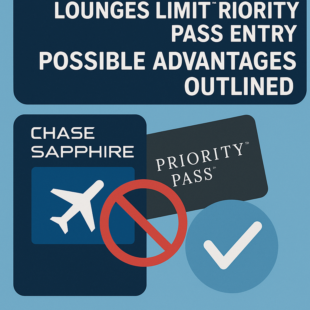 Chase Sapphire Lounges Limit Priority Pass Entry: Possible Advantages Outlined