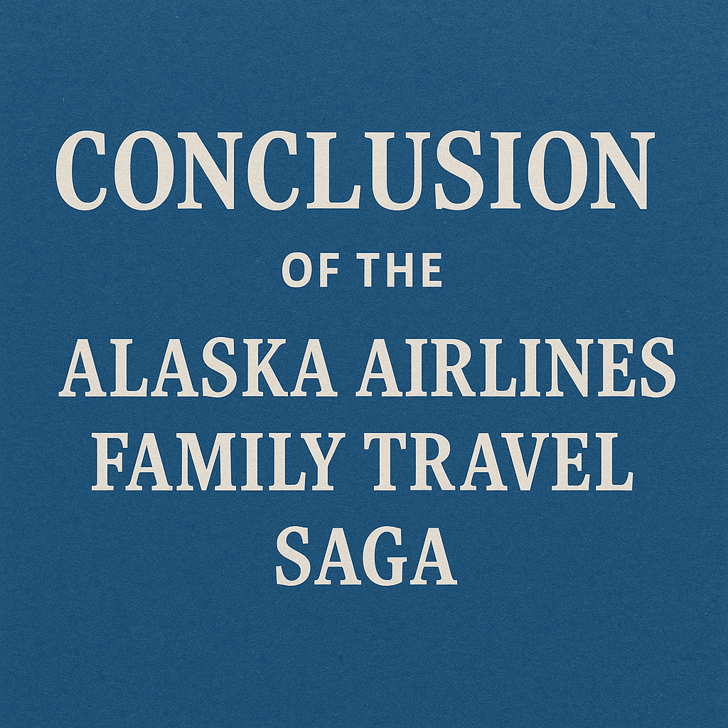 Conclusion of the Alaska Airlines Family Travel Saga